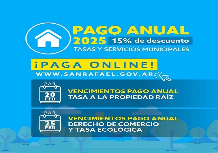 Tasas municipales: Aprovecha 15% de descuento por pago anual