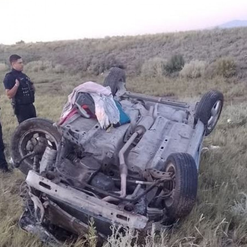 Vuelco con heridos  cerca de Carmensa,  G. Alvear