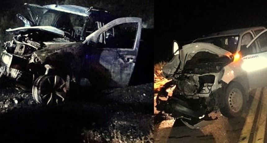 Choque frontal con un muerto y tres heridos en R 143Sur