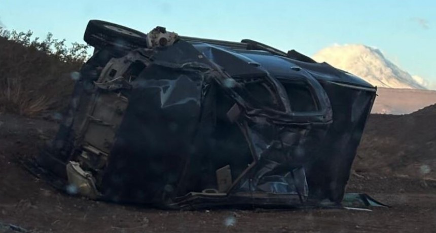  Despistó con su vehículo por el fuerte viento