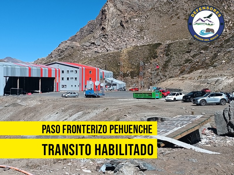 Complejo Fronterizo Pehuenche habilitado