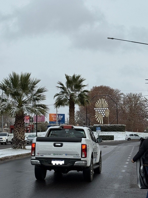 San Rafael se cubrió de blanco