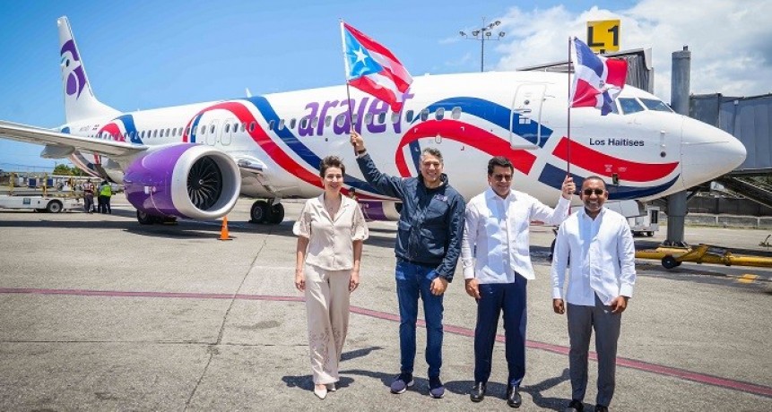 Arajet inició operaciones Santo Domingo San Juan con vuelo inaugural